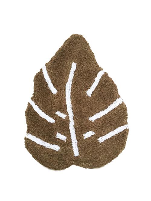 Brown Cotton Leaf Shape Doormat - 15491715 - Standard Image - 1
