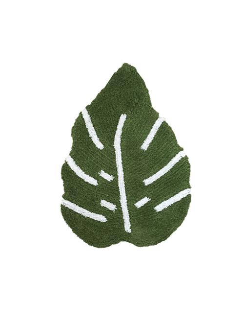 Green Cotton Leaf Shape Doormat - 15491716 - Standard Image - 1