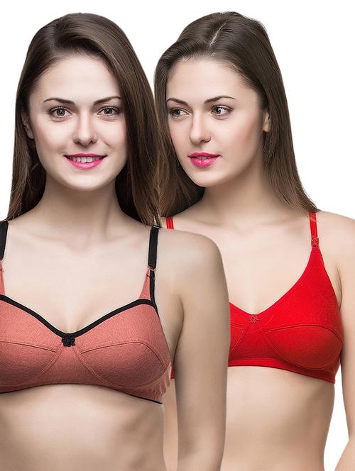 set of 2 floral patch bra - 15491924 - Standard Image - 1