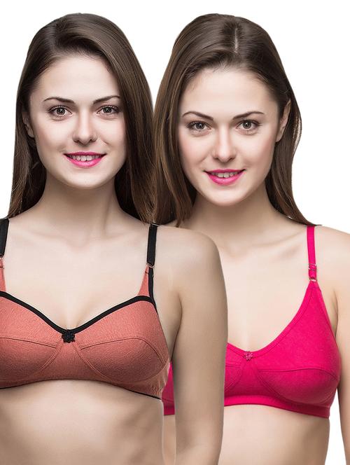 set of 2 floral patch bra - 15491926 - Standard Image - 1