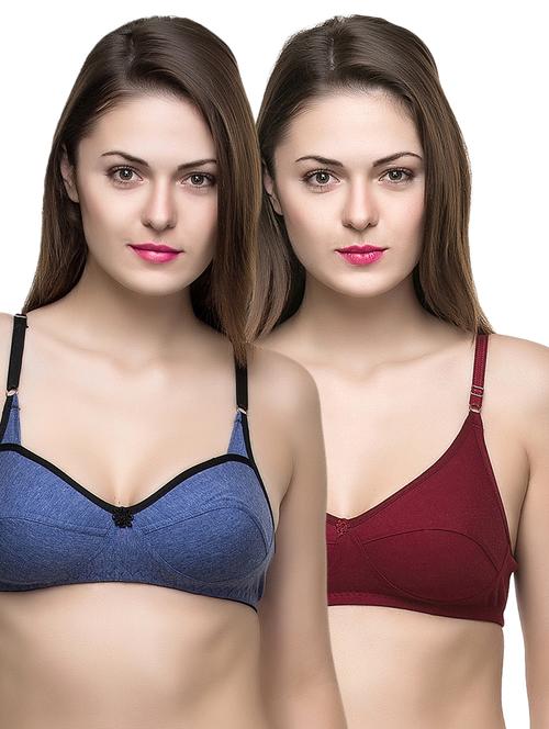set of 2 floral patch bra - 15491936 - Standard Image - 1