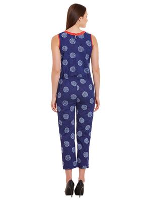 drawstring waist paisley jumpsuit - 15491972 - Standard Image - 3