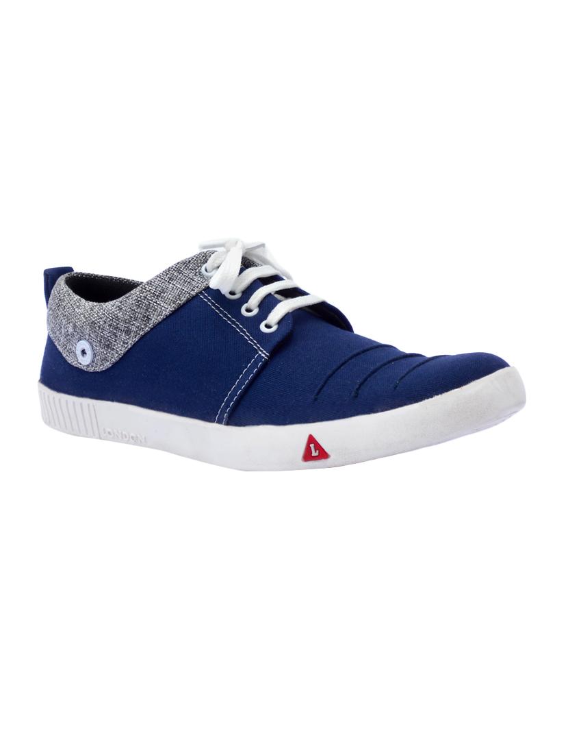blue Canvas lace up sneakers - 15492011 - Zoom Image - 1