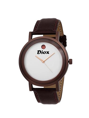 blue Leather strap analog watch-Di7458 - 15492380 - Very Small Image - 1