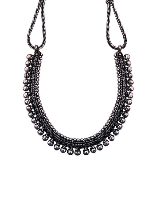 Silver Tone Tribal Necklace - 15492426 - Very Small Image - 1