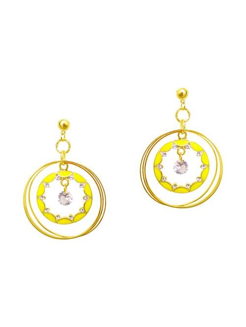 Yellow Gold Tone Earrings - 15492431 - Very Small Image - 1