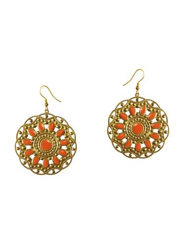 Orange Gold Tone Stone Bangles - 15492445 - Very Small Image - 1