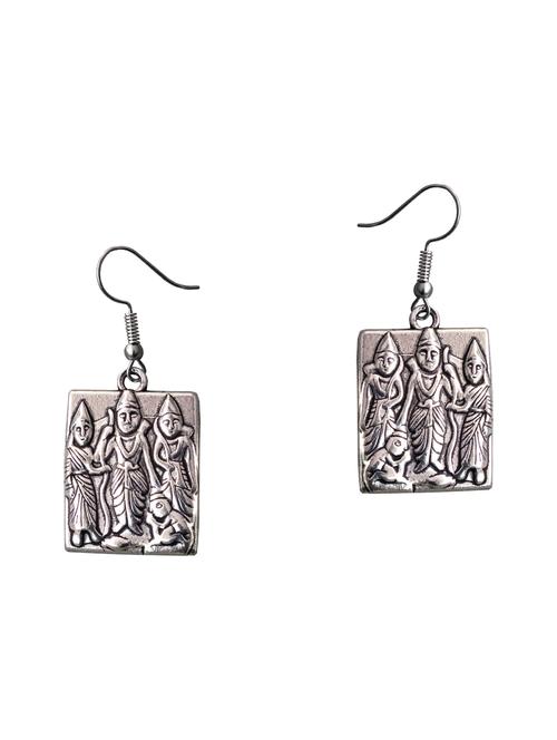 Silver Tone Tribal Earrings - 15492451 - Standard Image - 1