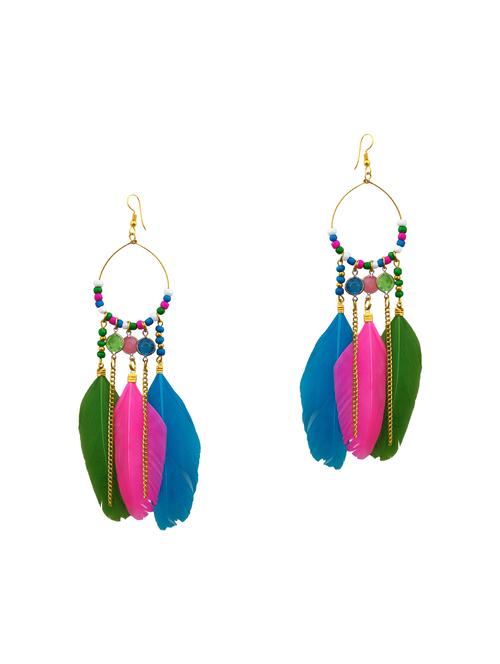 Multi colored drop earrings - 15492513 - Very Small Image - 1
