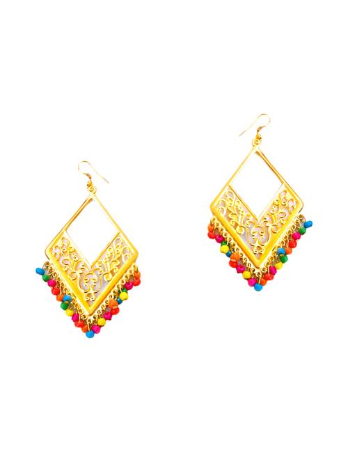 Multi colored drop earrings - 15492522 - Standard Image - 1