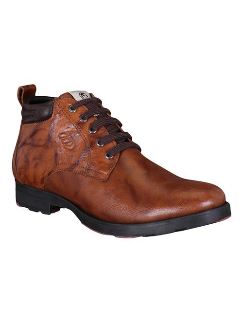tan Leather low ankle boots - 15492611 - Standard Image - 1