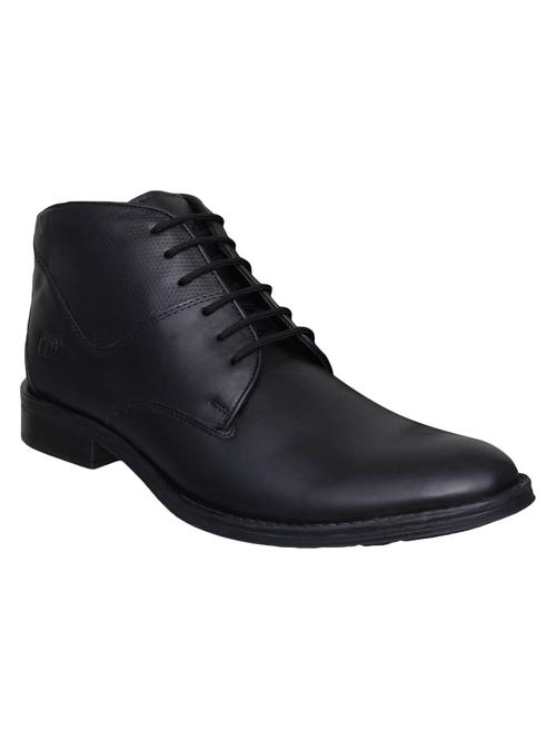 black Leather low ankle derby - 15492612 - Standard Image - 1