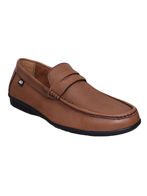 tan Leather slip on loafers - 15492655 - Very Small Image - 1