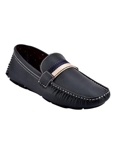 navy Leather slip on loafers - 15492673 - Very Small Image - 1
