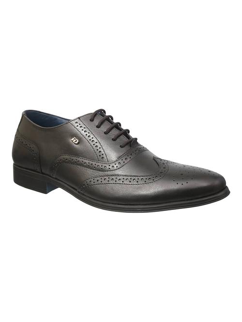 black Leather lace-up brouges - 15492686 - Very Small Image - 1
