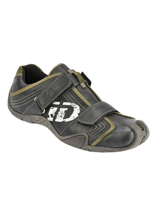 grey Leather casual slip ons - 15492786 - Very Small Image - 1