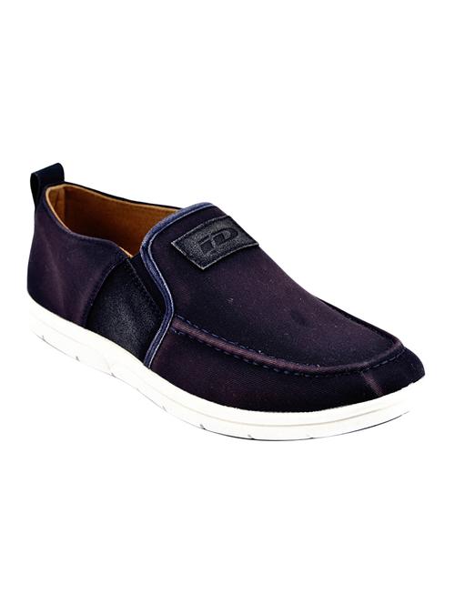 navy Canvas casual slip ons - 15492802 - Very Small Image - 1