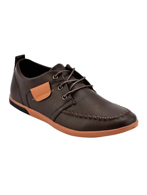 brown Leather lace up shoes - 15492812 - Very Small Image - 1