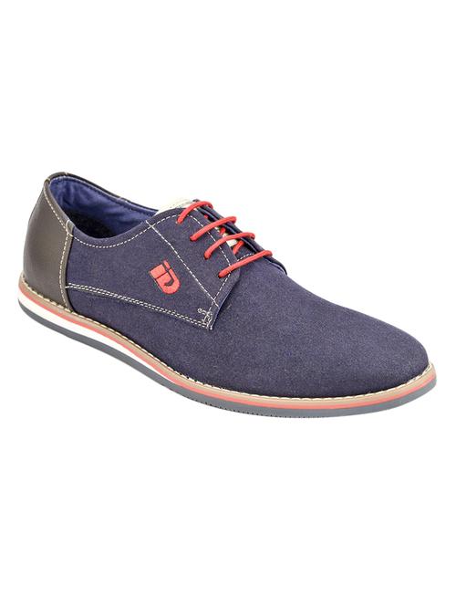 navy Leather lace up shoes - 15492828 - Very Small Image - 1