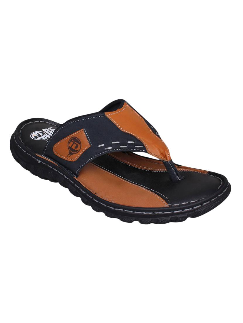 blue Leather toe separator slippers - 15492901 - Zoom Image - 1