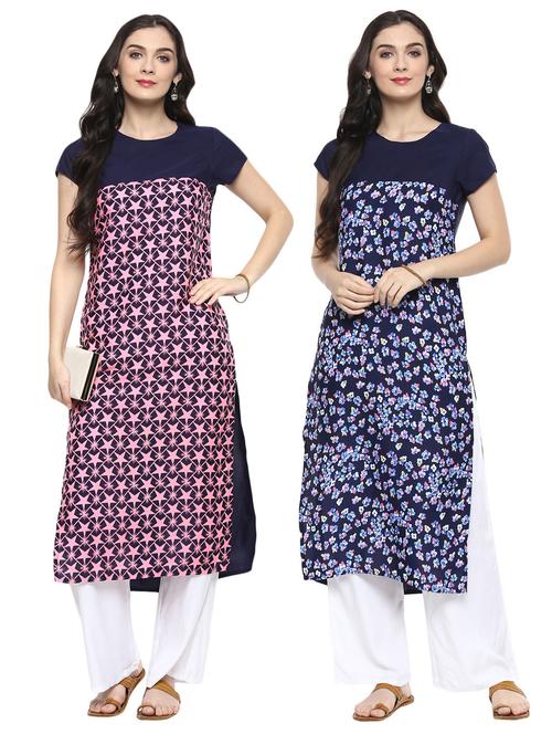 multi colored combos kurta - 15493120 - Standard Image - 1