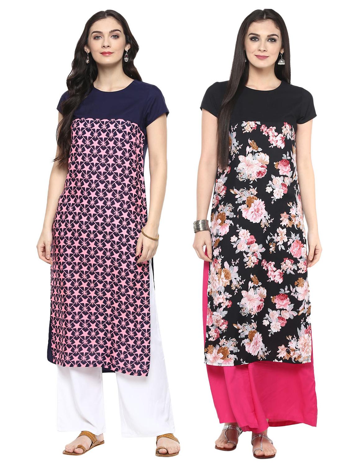 multi colored combos kurta - 15493122 - Zoom Image - 1
