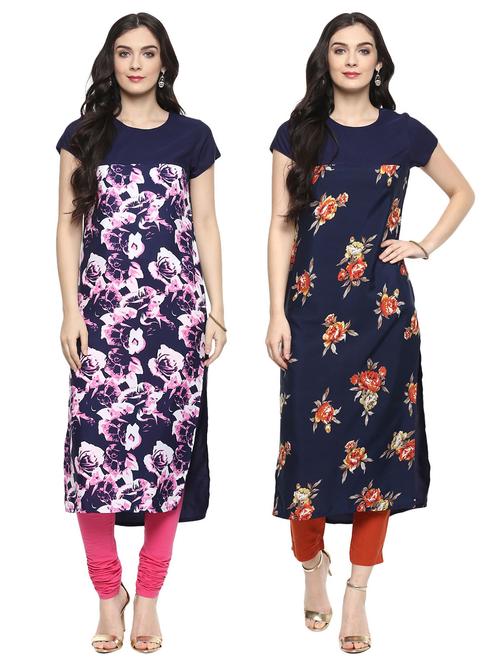 multi colored combos kurta - 15493125 - Standard Image - 1