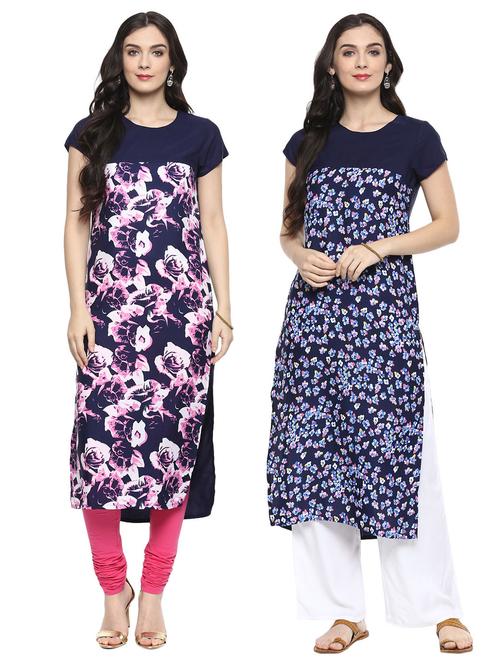 multi colored combos kurta - 15493126 - Standard Image - 1