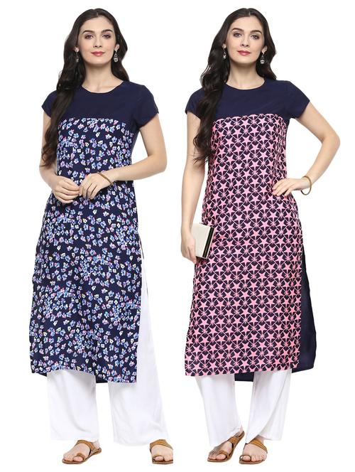 multi colored combos kurta - 15493131 - Standard Image - 1