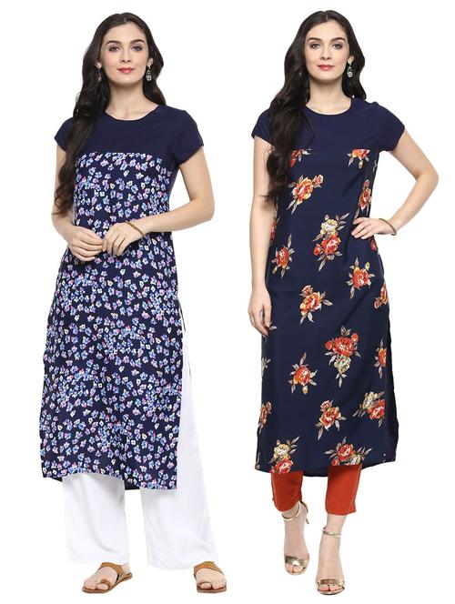 multi colored combos kurta - 15493132 - Standard Image - 1