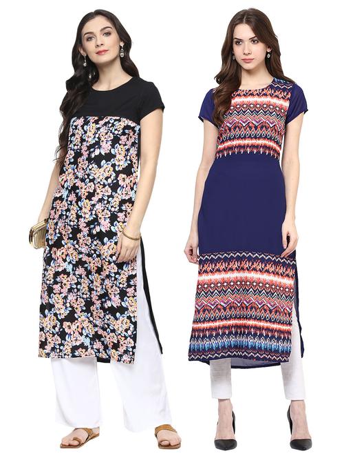 multi colored combos kurta - 15493136 - Standard Image - 1
