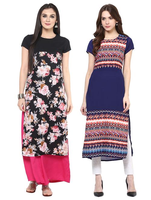 multi colored combos kurta - 15493138 - Standard Image - 1
