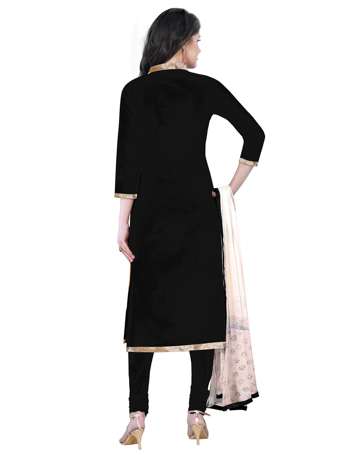 embroidered unstitched churidaar suit - 15493155 - Zoom Image - 2