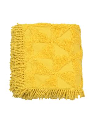 soft cotton unique design tufted set of 2 throws - 15493307 - Standard Image - 2
