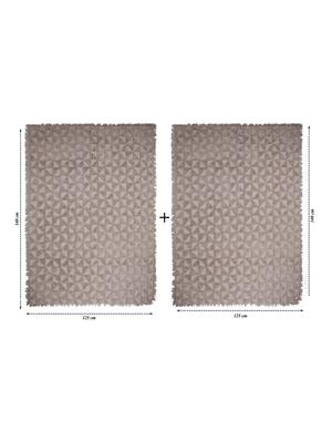 soft cotton unique design tufted set of 2 throws - 15493310 - Standard Image - 5