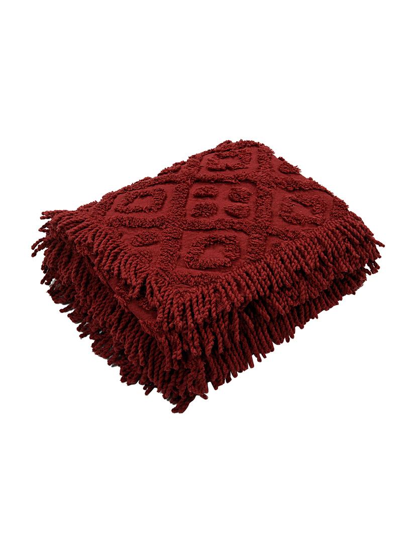 soft cotton unique design tufted set of 2 throws - 15493321 - Zoom Image - 3