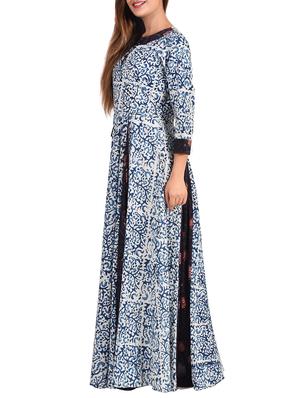 printed flared kurta - 15493453 - Standard Image - 2