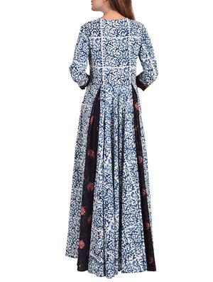 printed flared kurta - 15493453 - Standard Image - 3