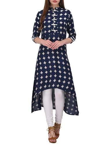 High low geometrical kurta - 15493773 - Very Small Image - 1