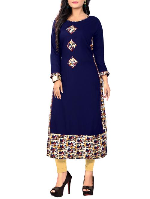 Straight kaantha kurta - 15493796 - Standard Image - 1