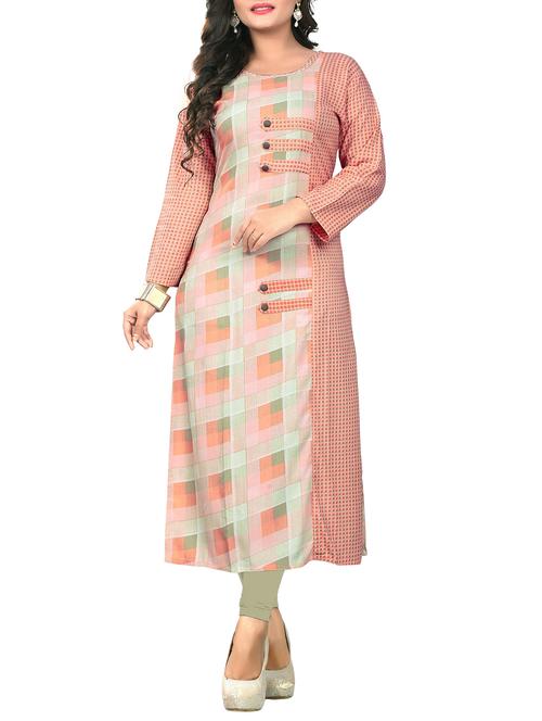 Straight printed kurta - 15493799 - Very Small Image - 1