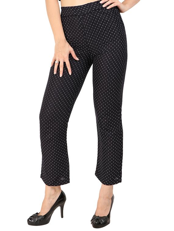 flat front printed trouser - 15493839 - Zoom Image - 2