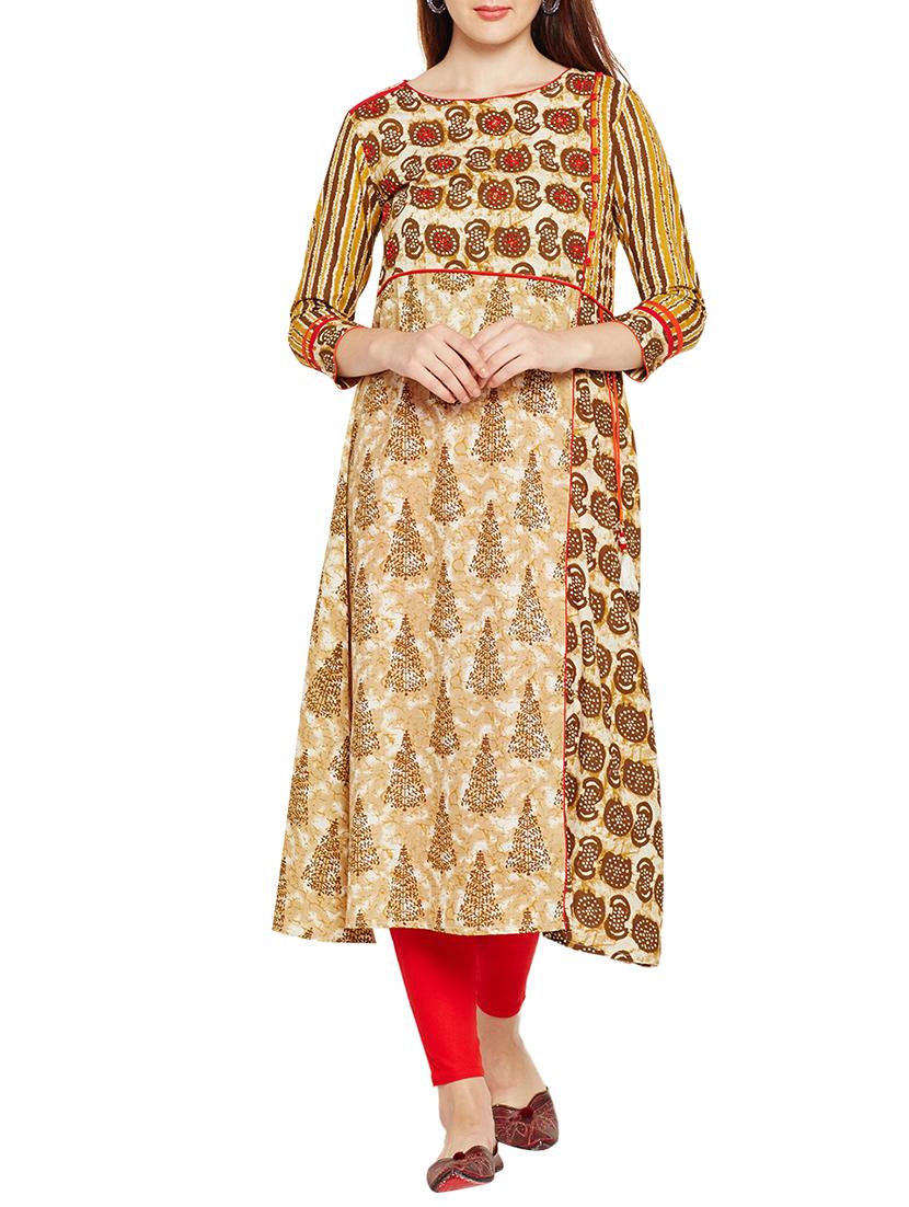 Printed flared kurta - 15494260 - Zoom Image - 1