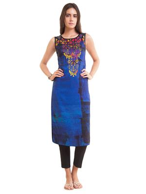 Straight printed kurta - 15494736 - Standard Image - 1