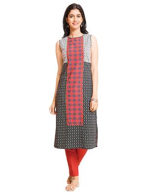 Straight printed kurta - 15494751 - Standard Image - 1