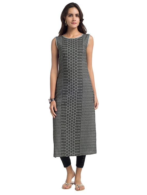 Straight printed kurta - 15494771 - Zoom Image - 1