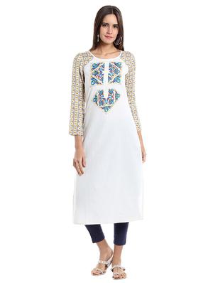 Straight printed kurta - 15494804 - Standard Image - 1