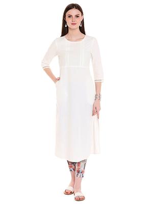 Straight pintucks kurta - 15494836 - Standard Image - 1
