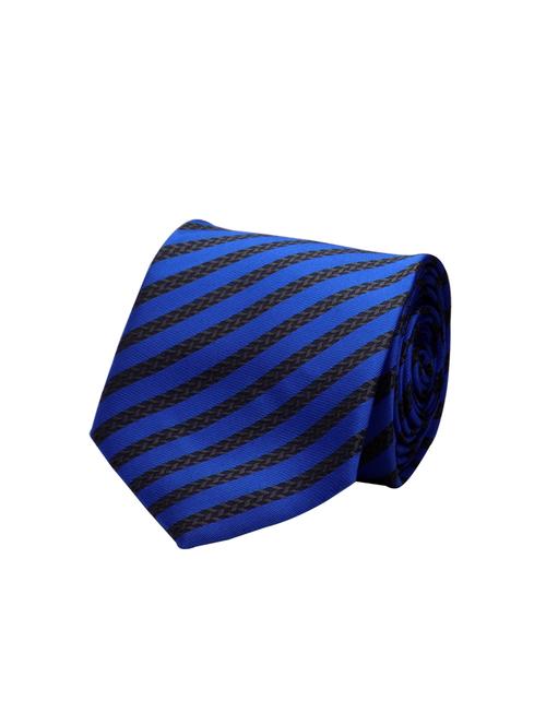 blue micro fiber tie with lapel pins - 15495571 - Standard Image - 1
