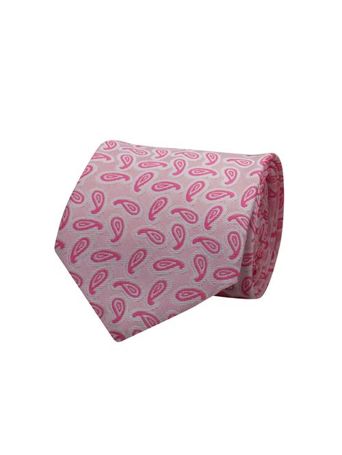 pink micro fiber tie with lapel pins - 15495579 - Standard Image - 1